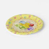 Borden voor paasgeel papier papieren bordje (Gekanteld)