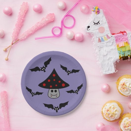 Borden voor paddenstoel Vampier Papieren Bordje (Feest)
