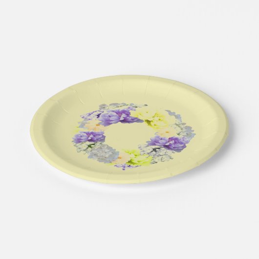 Borden voor papier met schroefdraad, gemengde kleu papieren bordje (Gekanteld)