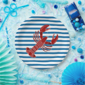 Borden voor papierblauw en wittappapier papieren bordje (Feest)