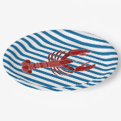 Borden voor papierblauw en wittappapier papieren bordje (Gekanteld)