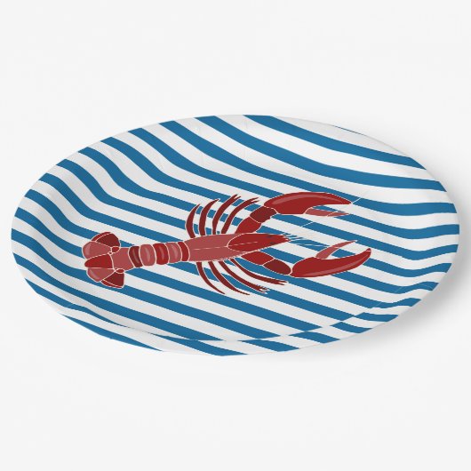 Borden voor papierblauw en wittappapier papieren bordje (Gekanteld)