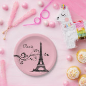 Borden voor papierpapier voor Eiffeltoren in Parij Papieren Bordje (Feest)