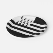 Borden voor patriottisch Brittany-vlagpapier Papieren Bordje (Gekanteld)