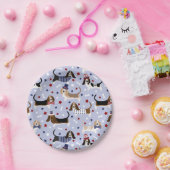 Borden voor patriottisch rond papier papieren bordje (Feest)