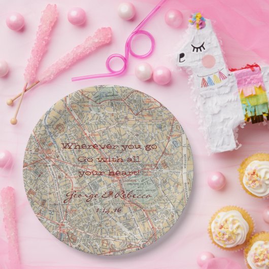 Borden voor persoonlijke plattegronden papieren bordje (Feest)