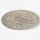 Borden voor persoonlijke plattegronden papieren bordje (Gekanteld)