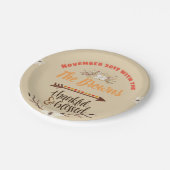 Borden voor persoonlijke Thanksgiving Papieren Bordje (Gekanteld)