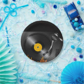 Borden voor Platenspeler Papieren Bordje (Feest)