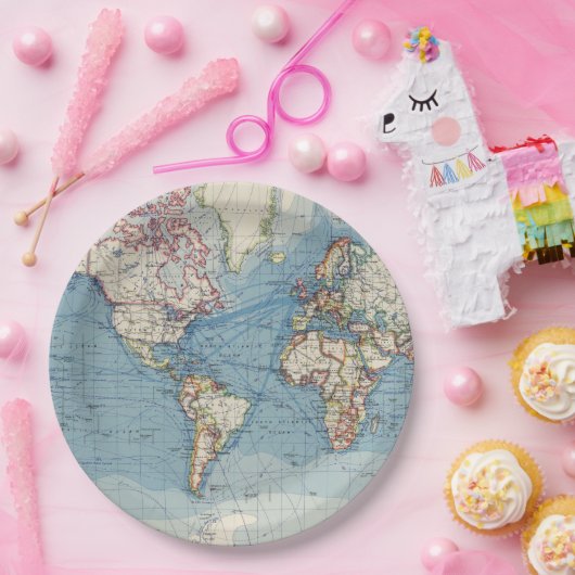 Borden voor  plattegrond papieren bordje (Feest)