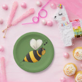 Borden voor Plump Bee Papieren Bordje (Feest)