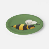 Borden voor Plump Bee Papieren Bordje (Gekanteld)