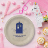 Borden voor politiebox Weddenschap v6 Papieren Bordje (Feest)