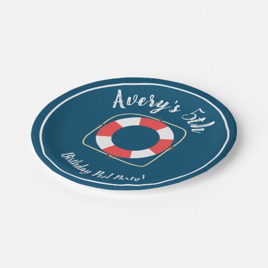 Borden voor poolpapier papieren bordje (Gekanteld)