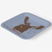 Borden voor prettig kerstcadeautje papieren bordje (Gebogen)