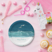 Borden voor prettige kerstgolven papieren bordje (Feest)