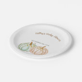 Borden voor pumpkin-papier papieren bordje (Gekanteld)