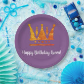 Borden voor Queen Birthday Custom Paper Papieren Bordje (Feest)
