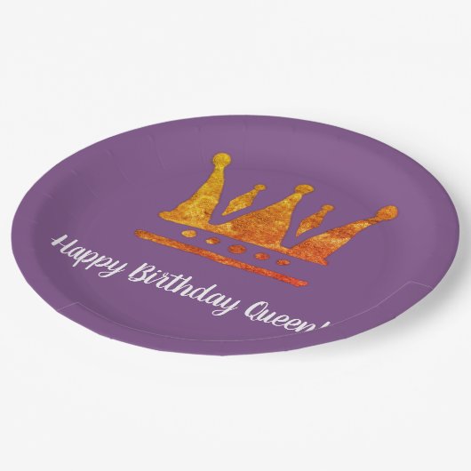 Borden voor Queen Birthday Custom Paper Papieren Bordje (Gekanteld)