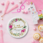 Borden voor quinceanera-vlinderbloemigen papieren bordje (Feest)