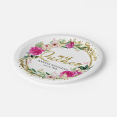 Borden voor quinceanera-vlinderbloemigen papieren bordje (Gekanteld)