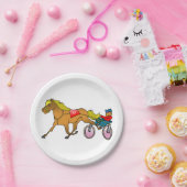 Borden voor racestoornissen en schoeisel papieren bordje (Feest)