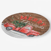 Borden voor  Red Truck Papieren Bordje (Gekanteld)