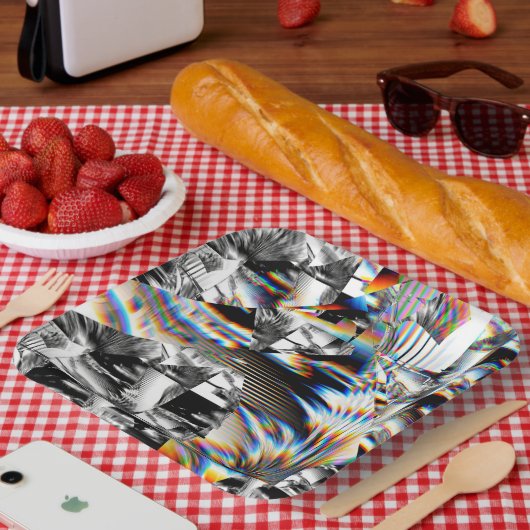 Borden voor regenboogassays papieren bordje (Picknick)