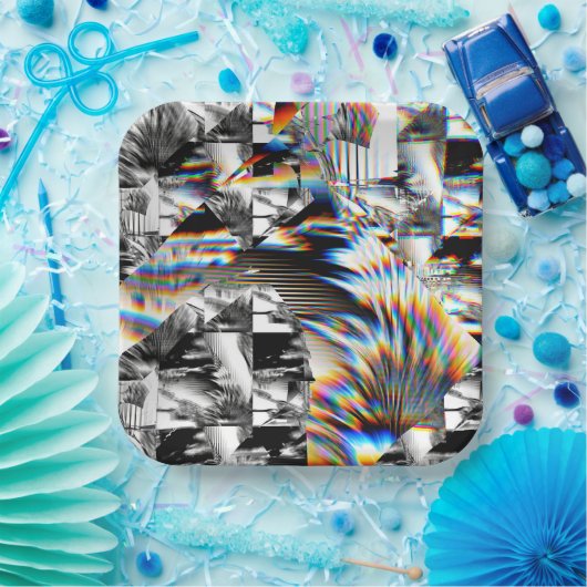 Borden voor regenboogassays papieren bordje (Feest)