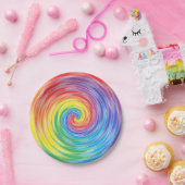 Borden voor regenboogpapier papieren bordje (Feest)
