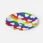 Borden voor regenboogpapier papieren bordje (Gekanteld)