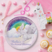 Borden voor regenboogpapier papieren bordje (Feest)