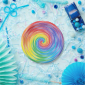 Borden voor regenboogpapier papieren bordje (Feest)