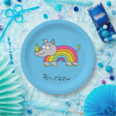 Borden voor regenboogregenboogpapier papieren bordje (Feest)