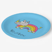 Borden voor regenboogregenboogpapier papieren bordje (Gekanteld)