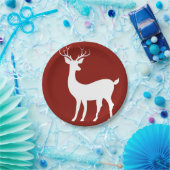 Borden voor rendierpapier papieren bordje (Feest)