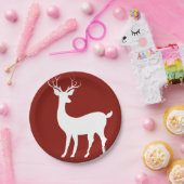 Borden voor rendierpapier papieren bordje (Feest)