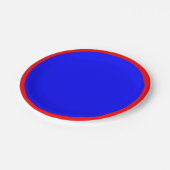 Borden voor rood en blauw papier papieren bordje (Gekanteld)