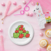 Borden voor rood en groen appelpapier papieren bordje (Feest)