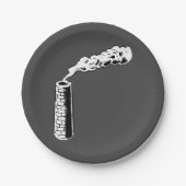 Borden voor rookstapel papieren bordje (Voorkant)