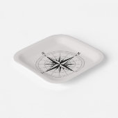 Borden voor Roos Papieren Bordje (Gebogen)