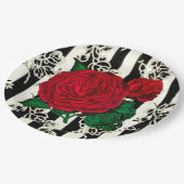 Borden voor  Roos Papieren Bordje (Gekanteld)