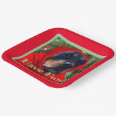 Borden voor rottweilerpapier hebben afgewerkt papieren bordje (Gebogen)