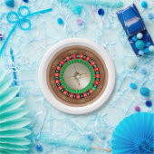 Borden voor roulette papier papieren bordje (Feest)