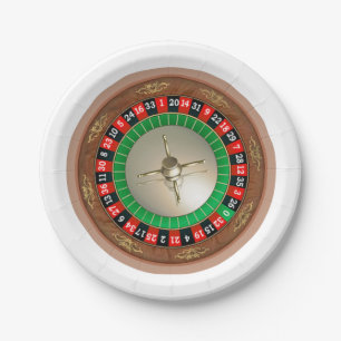 Borden voor roulette papier papieren bordje