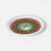 Borden voor roulette papier papieren bordje (Gekanteld)