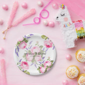 Borden voor roze en lavender Weddenschap Papieren Bordje (Feest)