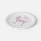 Borden voor roze papier papieren bordje (Gekanteld)