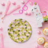 Borden voor roze zwabpapier papieren bordje (Feest)