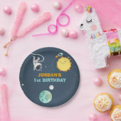 Borden voor ruimtevaartpapier - sterdag Rocket Ast Papieren Bordje (Feest)